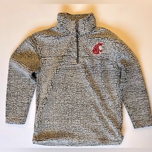 WSU‎ Women’s Medium Sherpa Quarter Zip Pullover Jacket